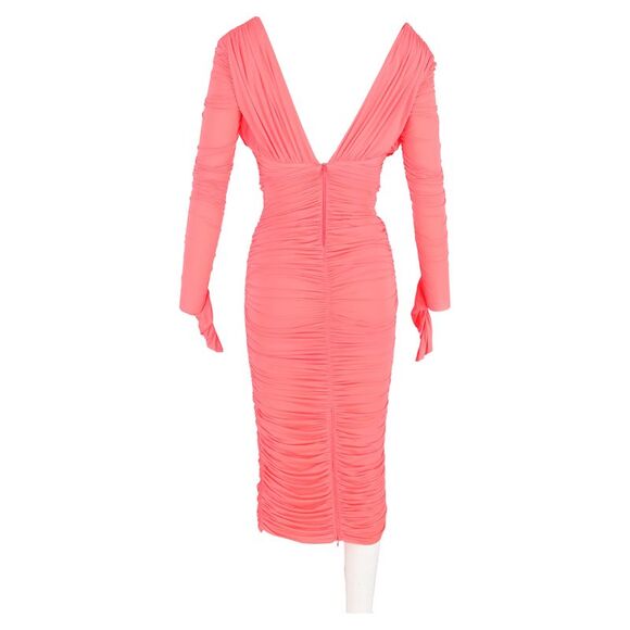 belted dress midi Cyrus